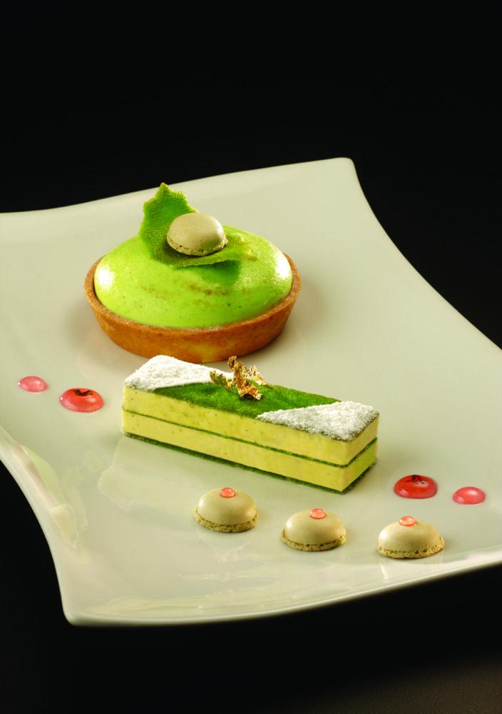 Dolce millefoglie pistacchio gelato