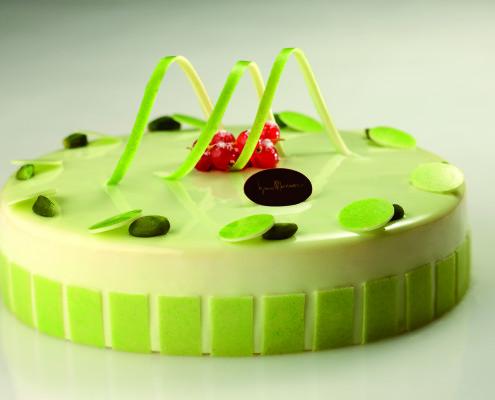 Torta alla vaniglia e pistacchio