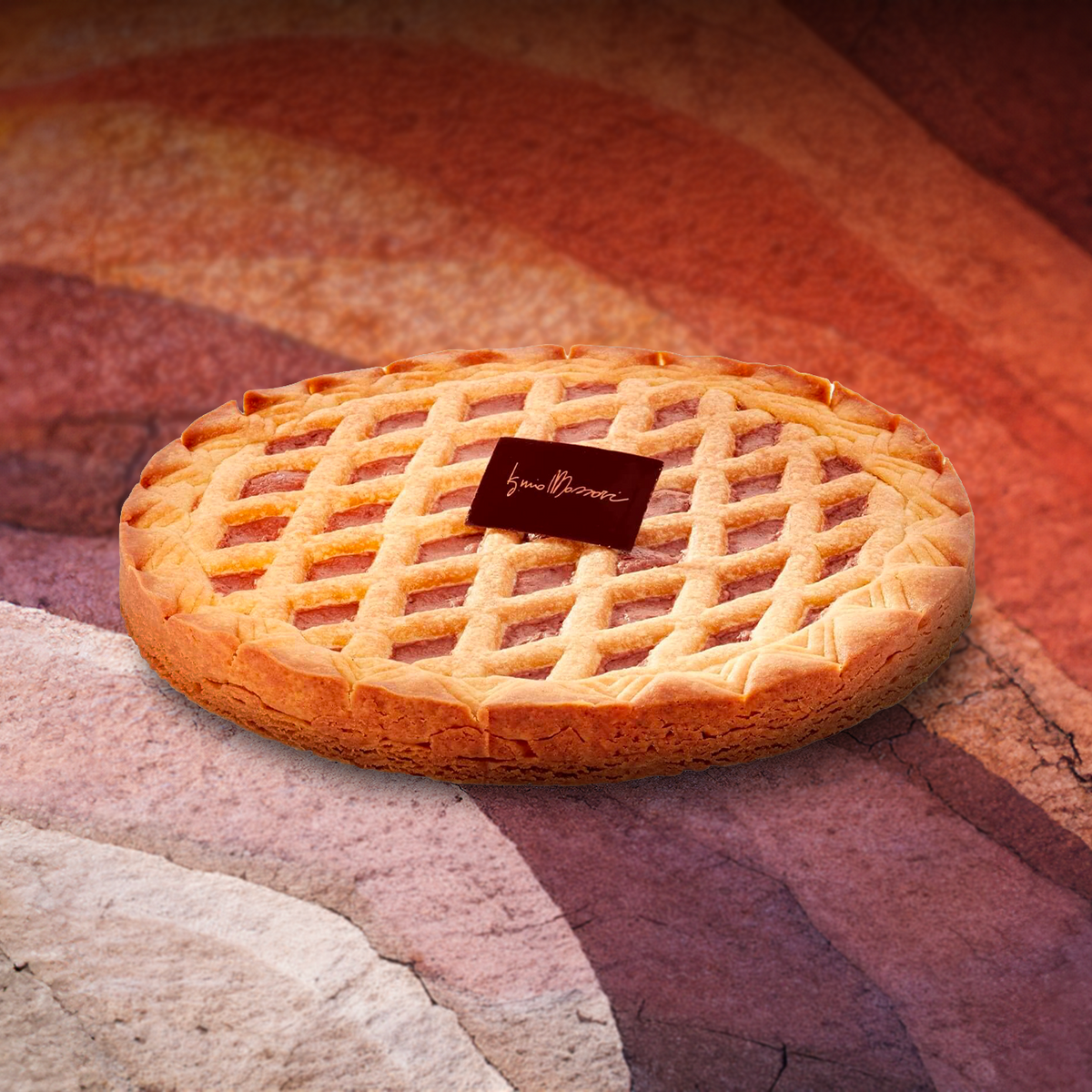 Crostata con confettura all'albicocca