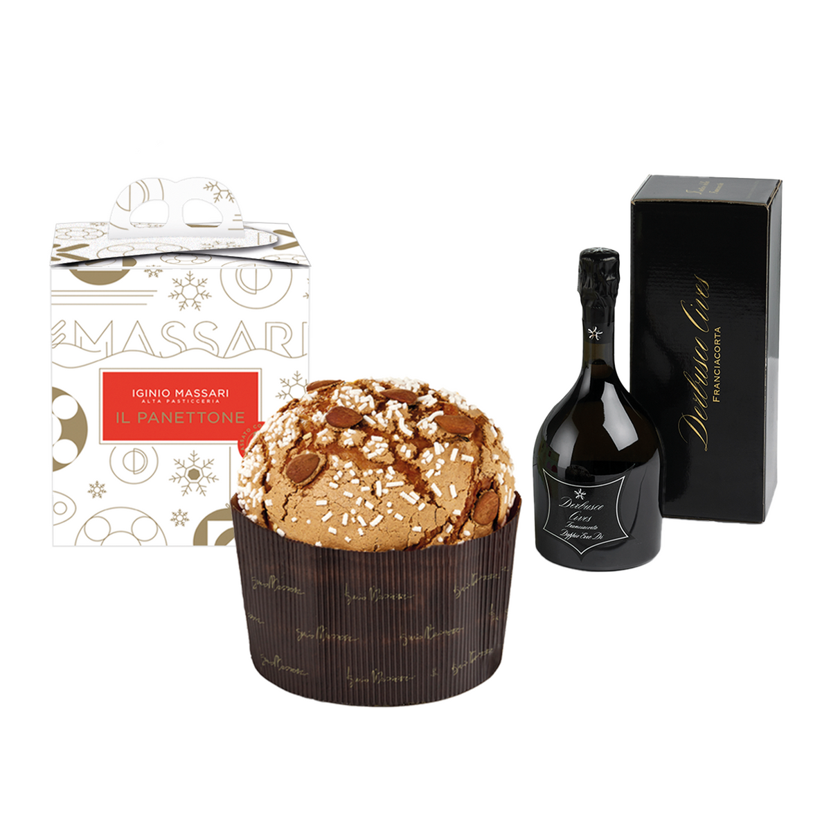Box Panettone and Derbusco Cives Brut