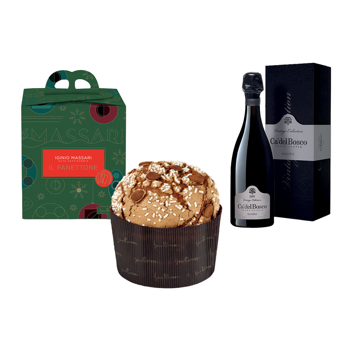Box Regalo - Panettone e Cà del Bosco Satèn