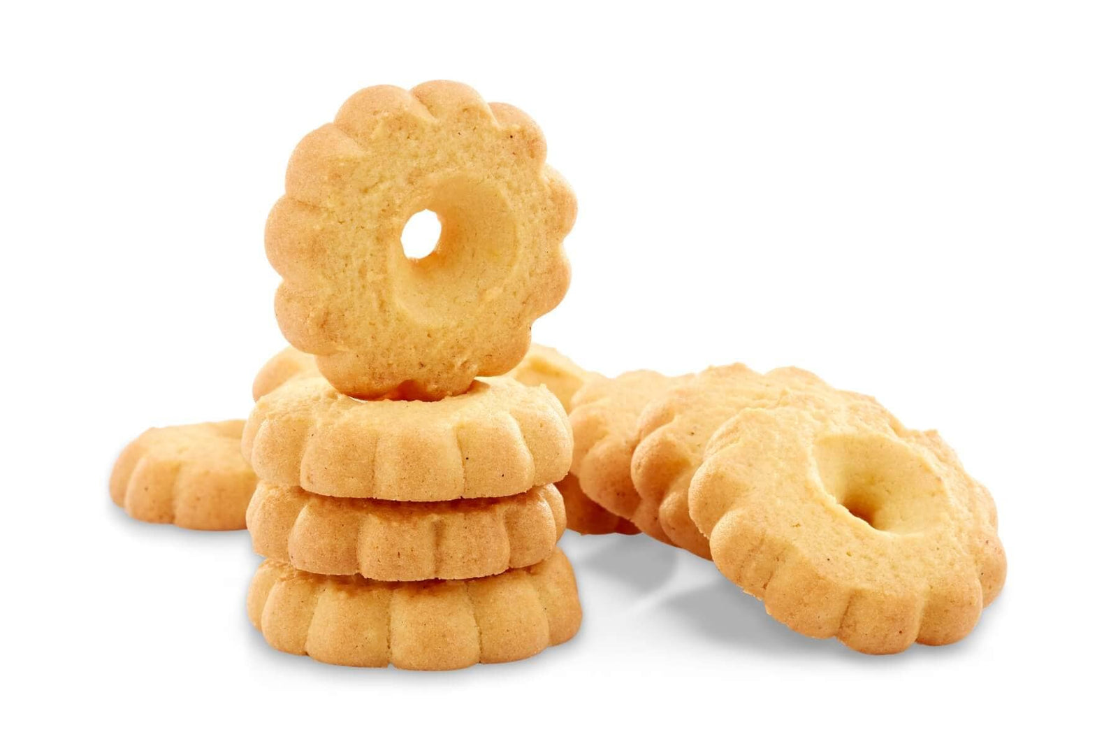 Biscotti Canestrelli di Iginio Massari Alta Pasticceria: frollini a forma di margherita con vaniglia e scorza di limone, friabili e delicati grazie al tuorlo sodo nell’impasto.