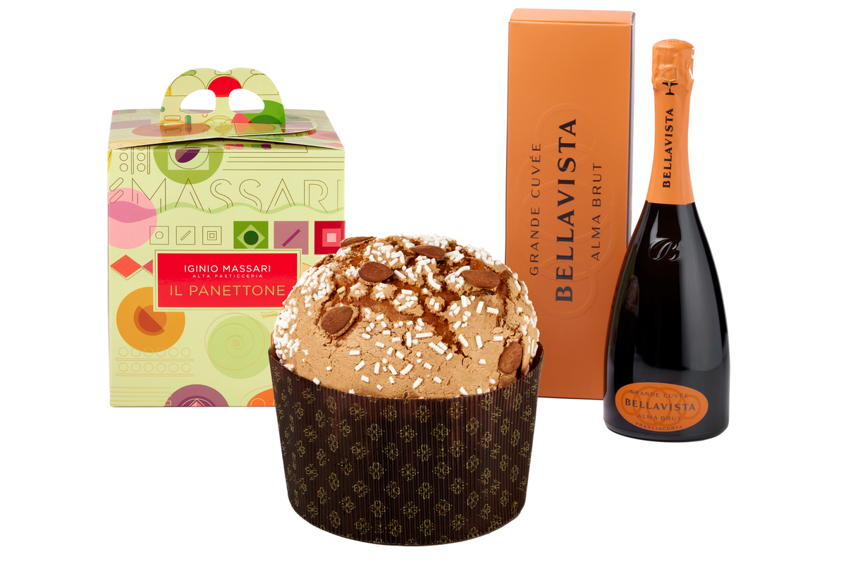 Box Panettone and Bellavista Brut